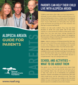 Alopecia Areata guide for parents brochure
